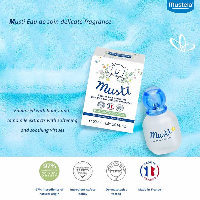 Mustela Musti Eau De Soin Delicate Baby Fragrance 50ml