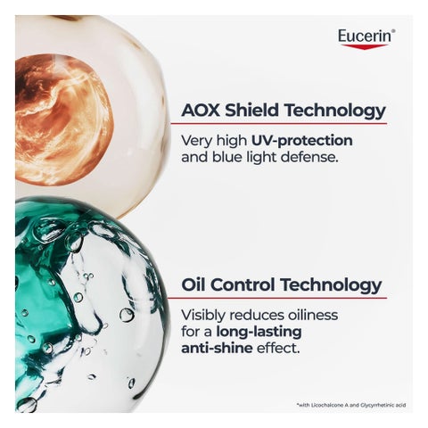 Eucerin Oil Control SPF 50+ Dry Touch Sunscreen Gel Cream 50ml