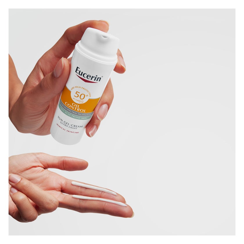 Eucerin Oil Control SPF 50+ Dry Touch Sunscreen Gel Cream 50ml
