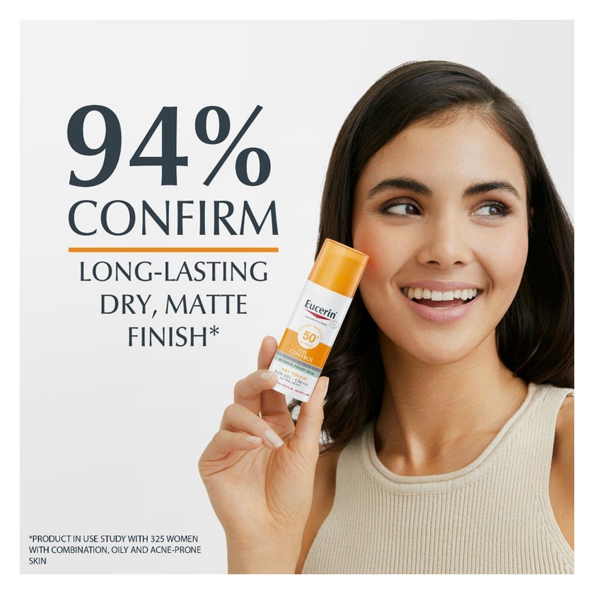 Eucerin Oil Control SPF 50+ Dry Touch Sunscreen Gel Cream 50ml