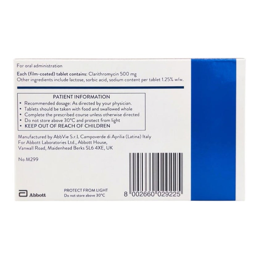 Klacid XL 500mg Tablets, Pack of 14's
