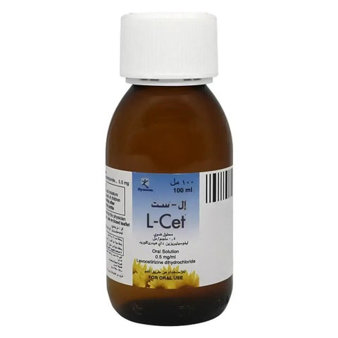 L-Cet 0.5mg/ml Levocetirizine Syrup With Tutti-Frutti Flavor For Cold & Allergy 100ml