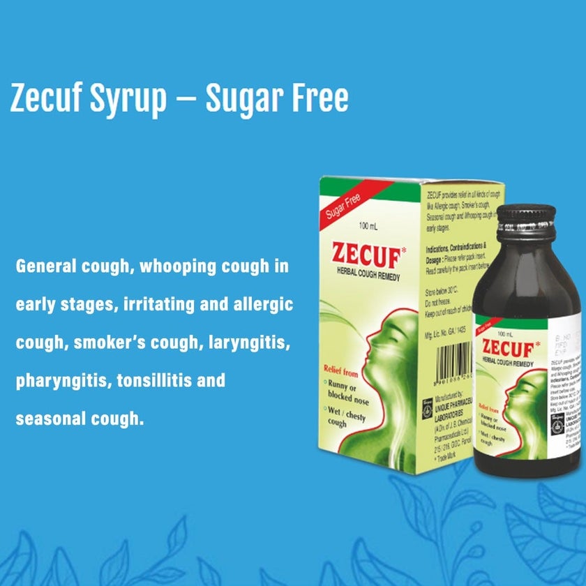 Zecuf Sugar Free Cough Syrup 100ml