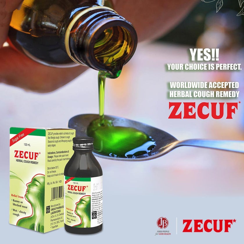 Zecuf Sugar Free Cough Syrup 100ml
