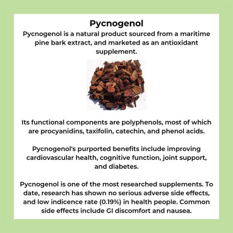 Country Life Pycnogenol 100mg Antioxidant Vegan Capsules, Pack of 30's