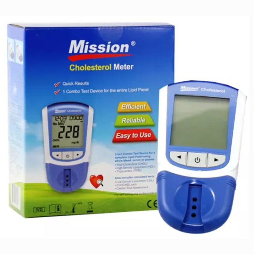 Mission Cholesterol Monitoring System 3-in-1 Combo Device
