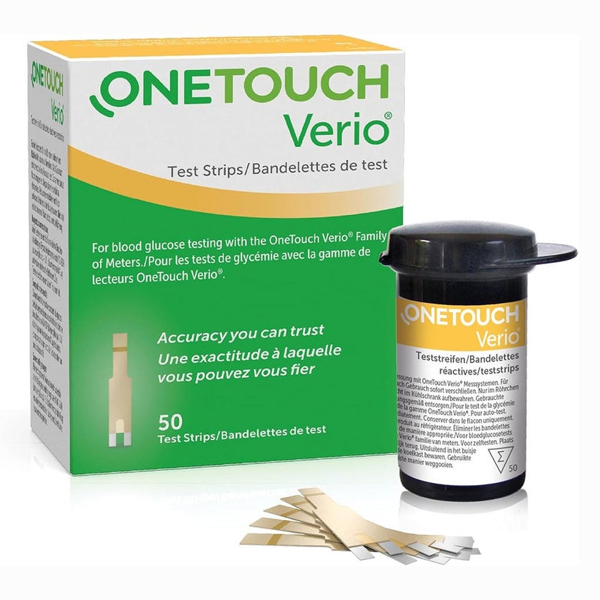 OneTouch Verio Test Strips, Pack of 50's