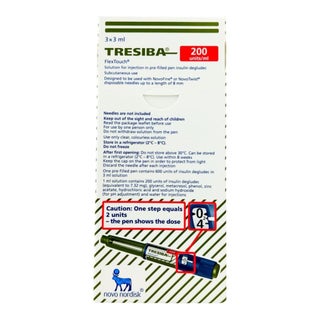Tresiba Flex Touch Insulin 200IU/ml Pre-Filled Pen 3ml, Pack of 3's