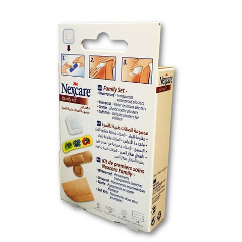 3M Nexcare Family Set Bandages, Pack of 20's