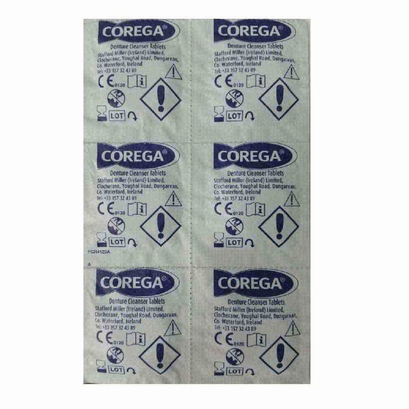 Corega 3 Minutes Cleanser Full Dentures Tablets, Pack of 36's