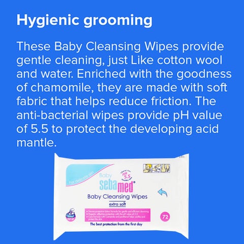 Sebamed Baby Cleansing Wet Wipes, Delicate Skin - 288 Wipes