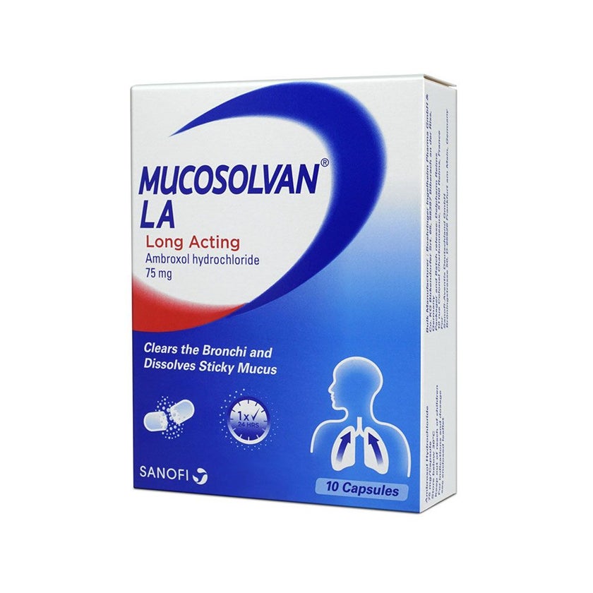 Mucosolvan Long Acting 75mg Capsules, Pack of 10's