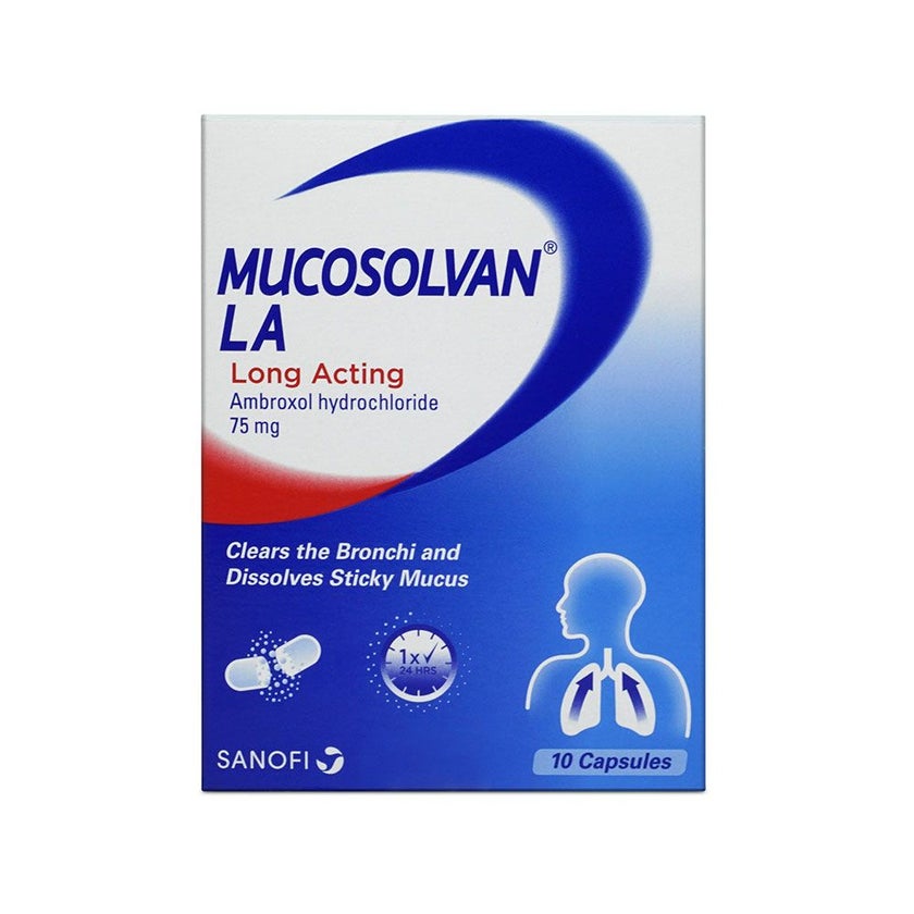 Mucosolvan Long Acting 75mg Capsules, Pack of 10's