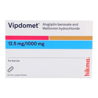 Vipdomet 12.5mg/1000mg Film Coated Tablets, Pack of 56's