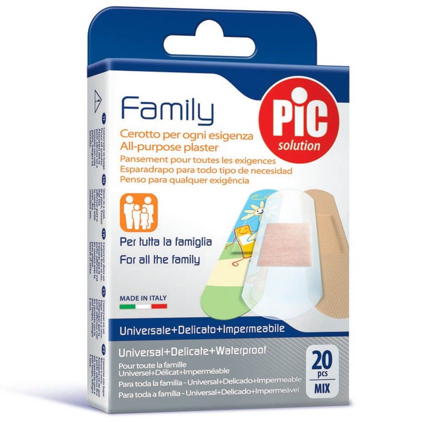 Pic Family All-Purpose Plasters Assorted, Pack of 20's
