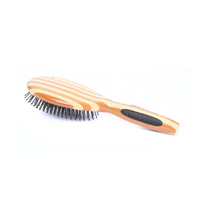 Bass Large Oval Nylon Bristles Wood Handle Brush 22