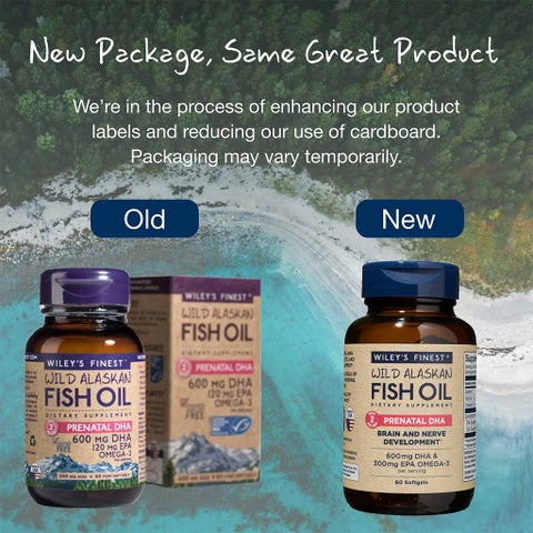 Wiley's Finest Prenatal DHA Fish Oil Softgels, Pack of 60's