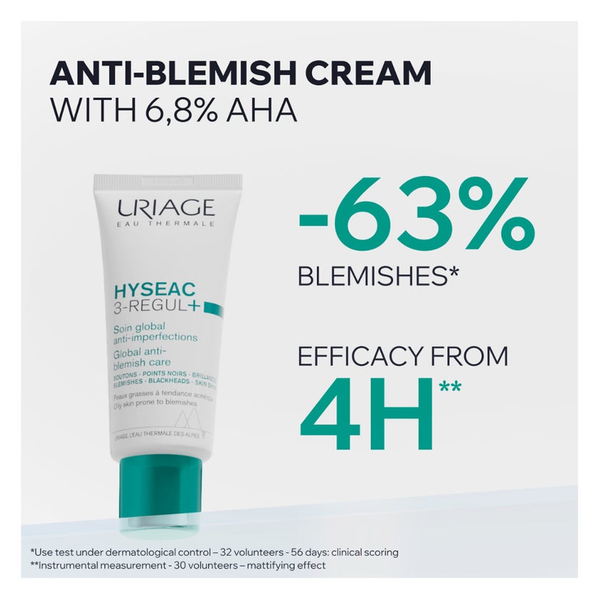 Uriage Hyseac 3-REGUL+ Global Anti Blemish Care, Oily Skin - 30ml