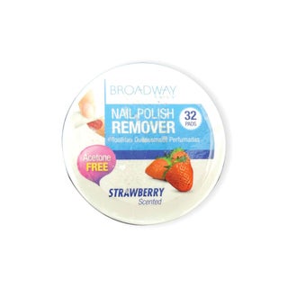 Kiss Broadway Nail Polish Remover Pads Strawberry Scent 36B, Pack of 32's