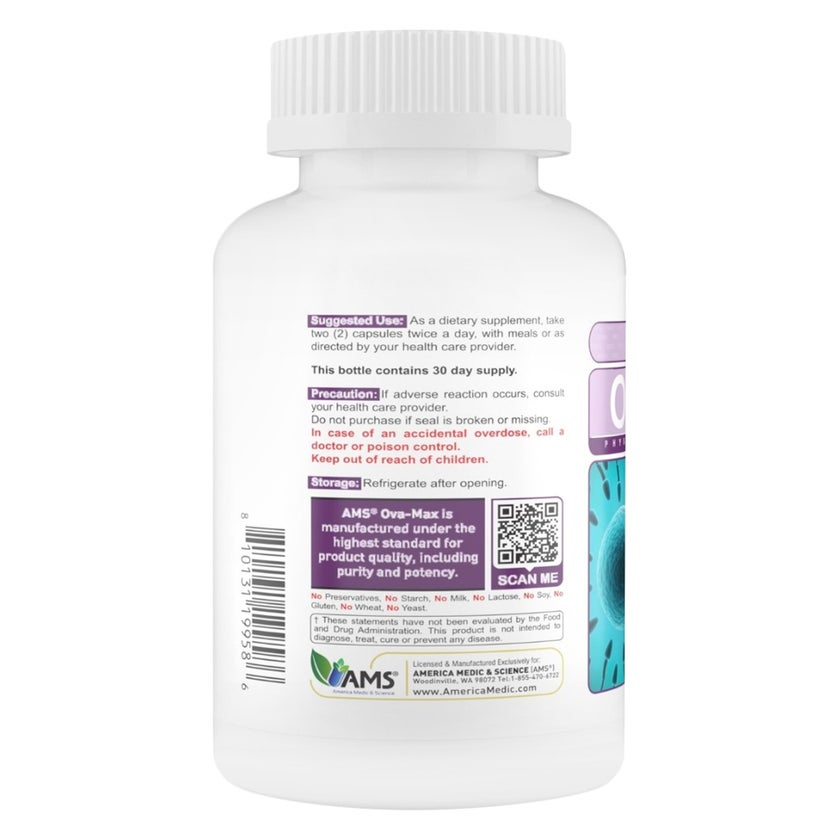 AMS Ova-Max Women Fertility Capsules - 120 Capsules