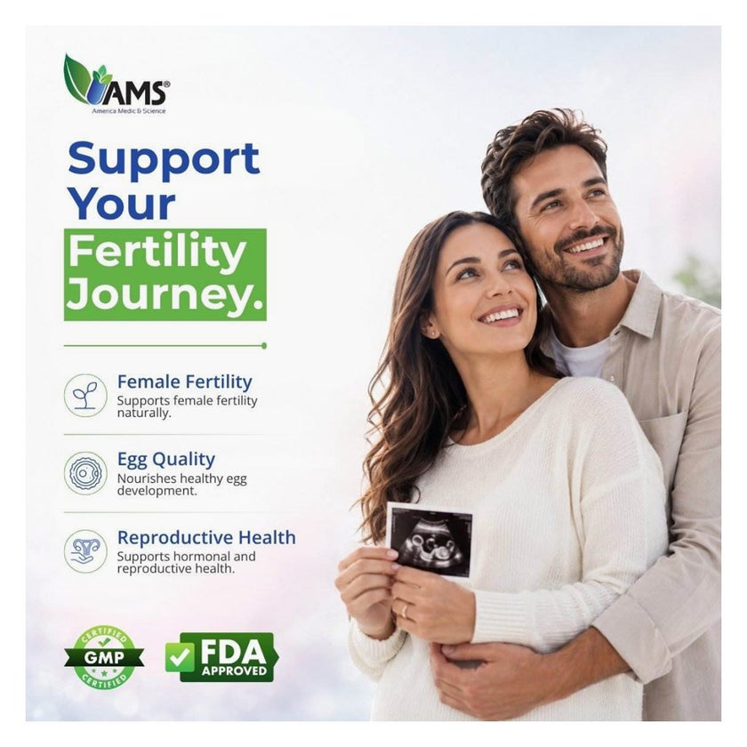 AMS Ova-Max Women Fertility Capsules - 120 Capsules