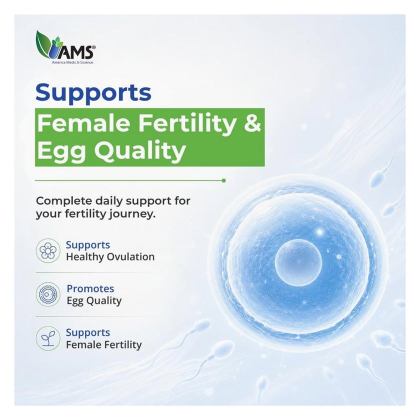 AMS Ova-Max Women Fertility Capsules - 120 Capsules