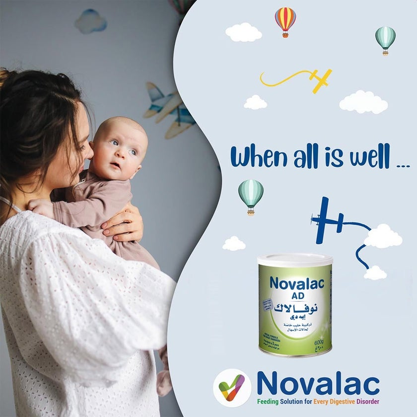 Novalac AD Anti Diarrheal Infant Milk Formula For 0 To 3 Years 600g