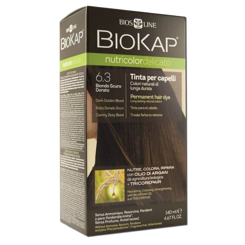 Biokap Nutricolor Delicato 6.30 Dark Golden Blonde 140ml