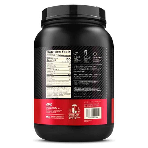 Optimum Nutrition Gold Standard 100% Whey Protein Powder Drink Mix, Chocolate Malt, 907g
