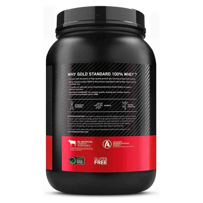 Optimum Nutrition Gold Standard 100% Whey Protein Powder Drink Mix, Chocolate Malt, 907g