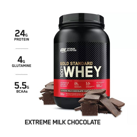 Optimum Nutrition Gold Standard 100% Whey Extreme Milk Chocolate Protein Powder 2lb