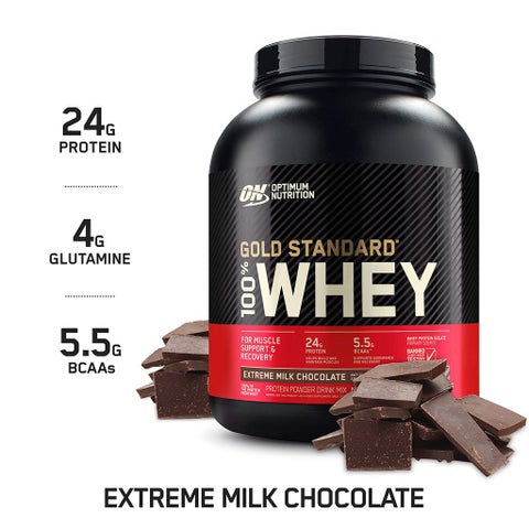 Optimum Nutrition Gold Standard 100% Whey Extreme Milk Chocolate Protein Powder 5lb