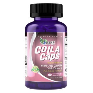 AMS Collacaps High Strength Coated Caplets, Collagen & Vitamin C - 60 Caplets
