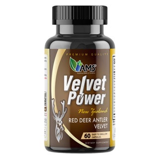 AMS Velvet Power Red Deer Antler Capsules, Fertility Support - 60 Capsules