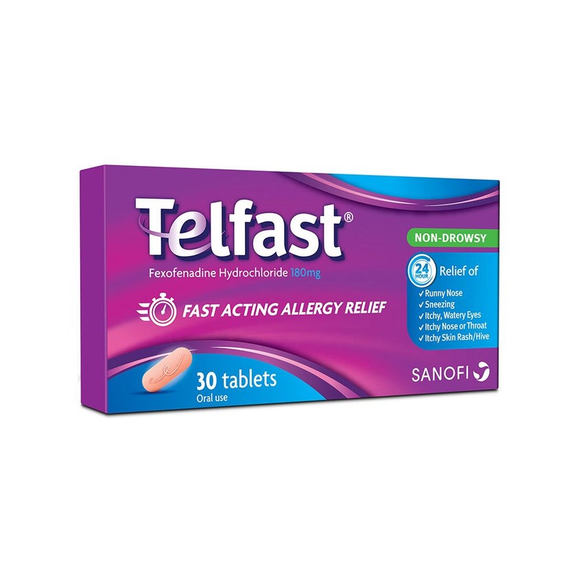 Telfast 180mg Tablets, Pack of 30's