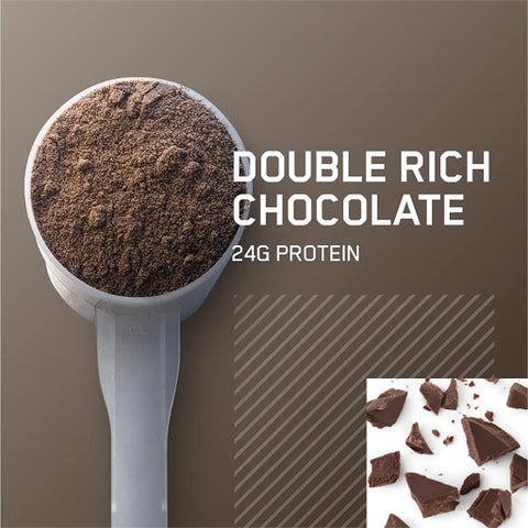 Optimum Nutrition Gold Standard 100% Whey Protein Powder Double Rich Chocolate 2lb