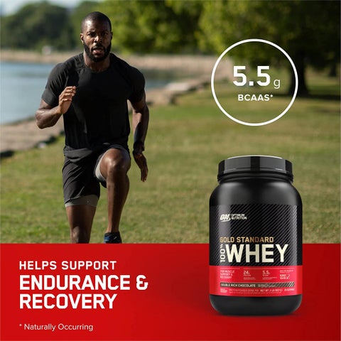 Optimum Nutrition Gold Standard 100% Whey Protein Powder Double Rich Chocolate 2lb