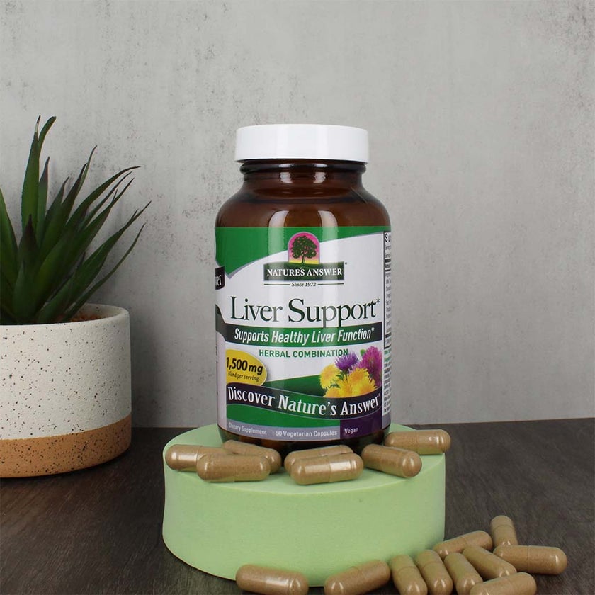Nature's Answer Liver Support 1500mg Vegetarian Capsules With Silymarin, Pack of 90's