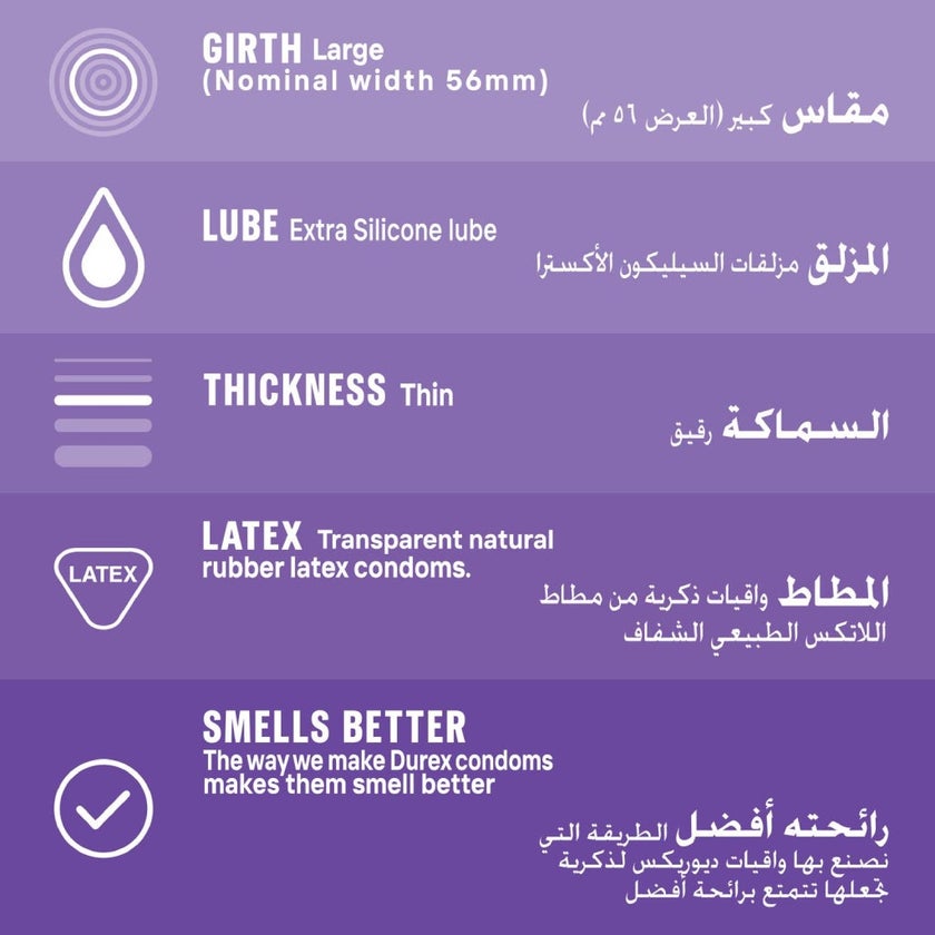 Durex Feel Smooth Condoms, Pack of 12's