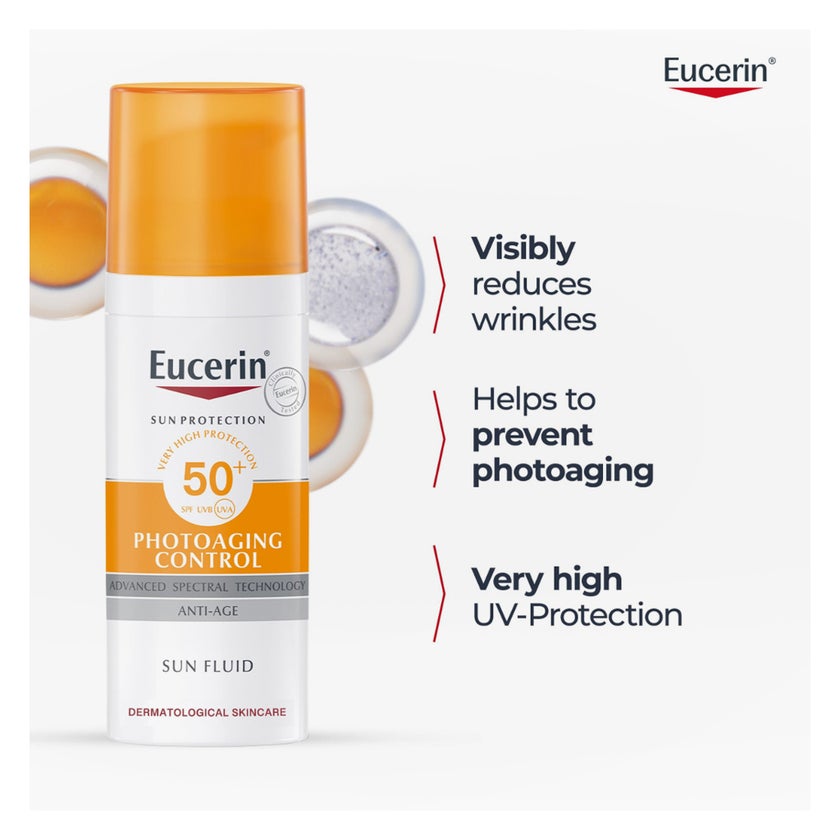 Eucerin Photo Aging Control SPF50 Anti-Age Sunscreen Fluid 50ml