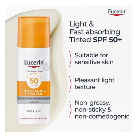 Eucerin Photo Aging Control SPF50 Anti-Age Sunscreen Fluid 50ml