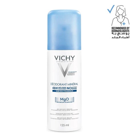 Vichy 48 Hour Aluminum Free Mineral Deodorant Spray 125ml