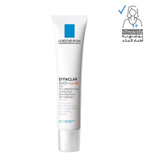 لا روش بوزيه إيفاكلار ديو+ كريم تصحيح مضاد للبقع SPF30 للعناية بالبشرة الدهنية والمعرضة لحب الشباب 40 مل