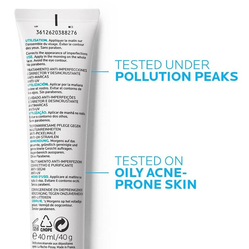 La Roche-Posay Effaclar Duo+ SPF30 Anti-Mark Corrective Unclogging Care Cream For Oily & Acne Prone Skin 40ml