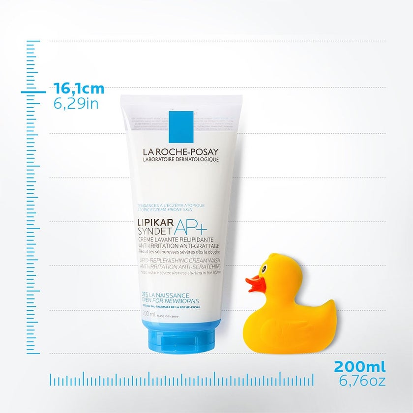La Roche-Posay Lipikar Syndet AP+ Body Wash For Extremely Dry Atopic Eczema-Prone Skin 200ml