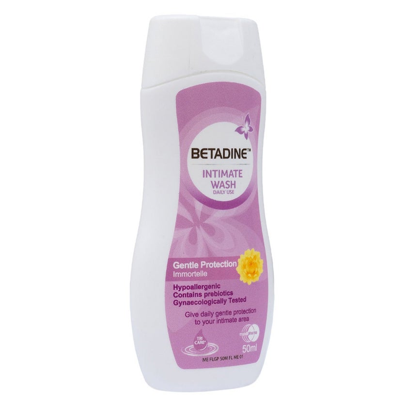 Betadine Daily Use Feminine Intimate Wash Gentle Protection, lmmortelle 50ml