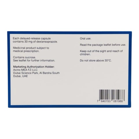 Dexilant 30mg Capsules, Pack of 28's