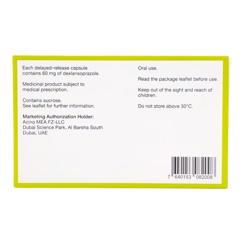 Dexilant 60mg Capsules, Pack of 28's