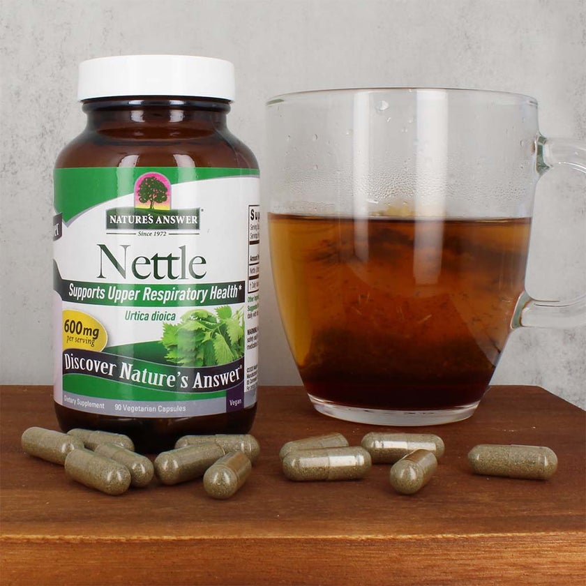 Nature's Answer Nettle Leaf 600mg Vegan Capsules For Upper Respiratory Health, Pack of 90's