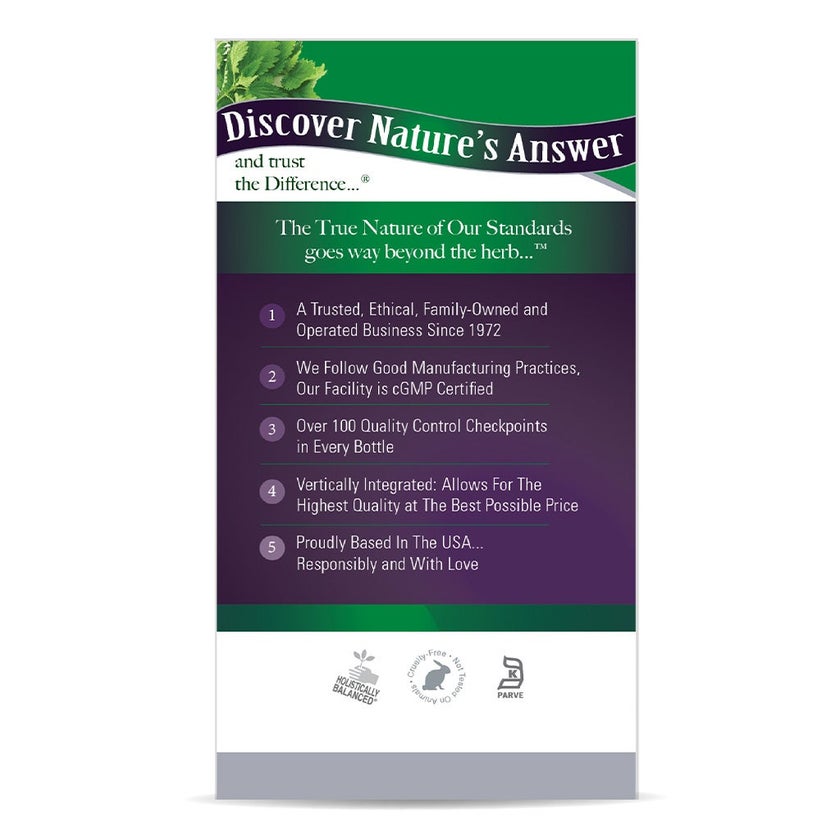 Nature's Answer Nettle Leaf 600mg Vegan Capsules For Upper Respiratory Health, Pack of 90's